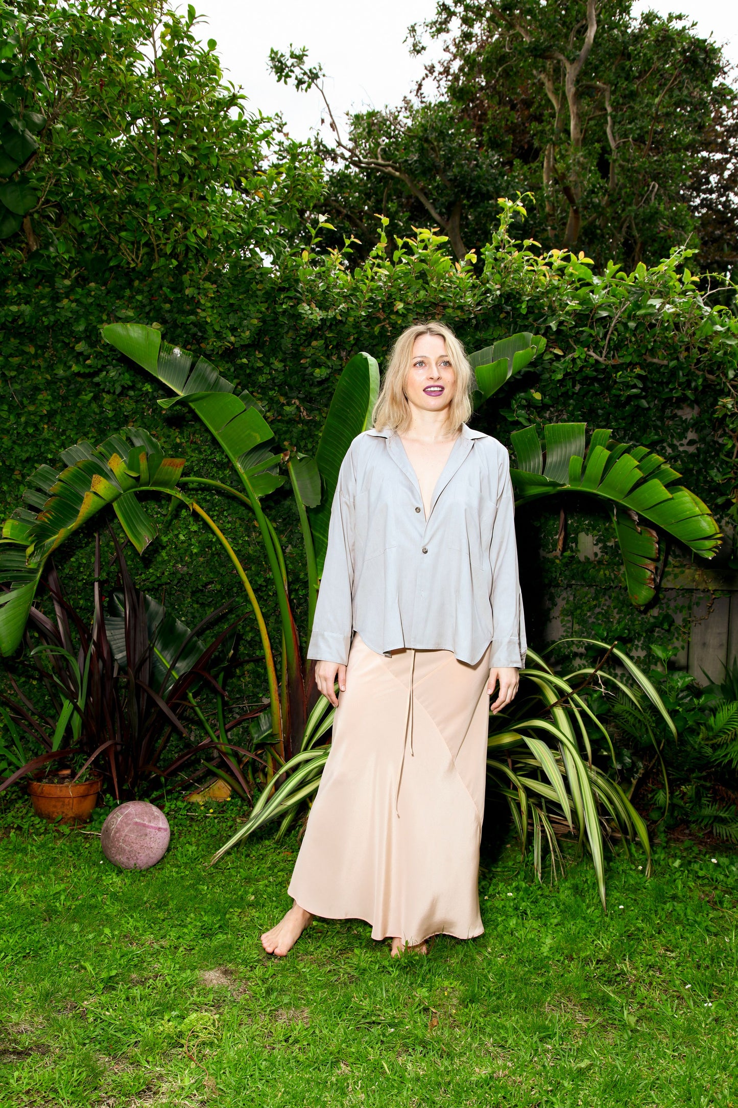 Noelle Shirt ~ Pearl Grey