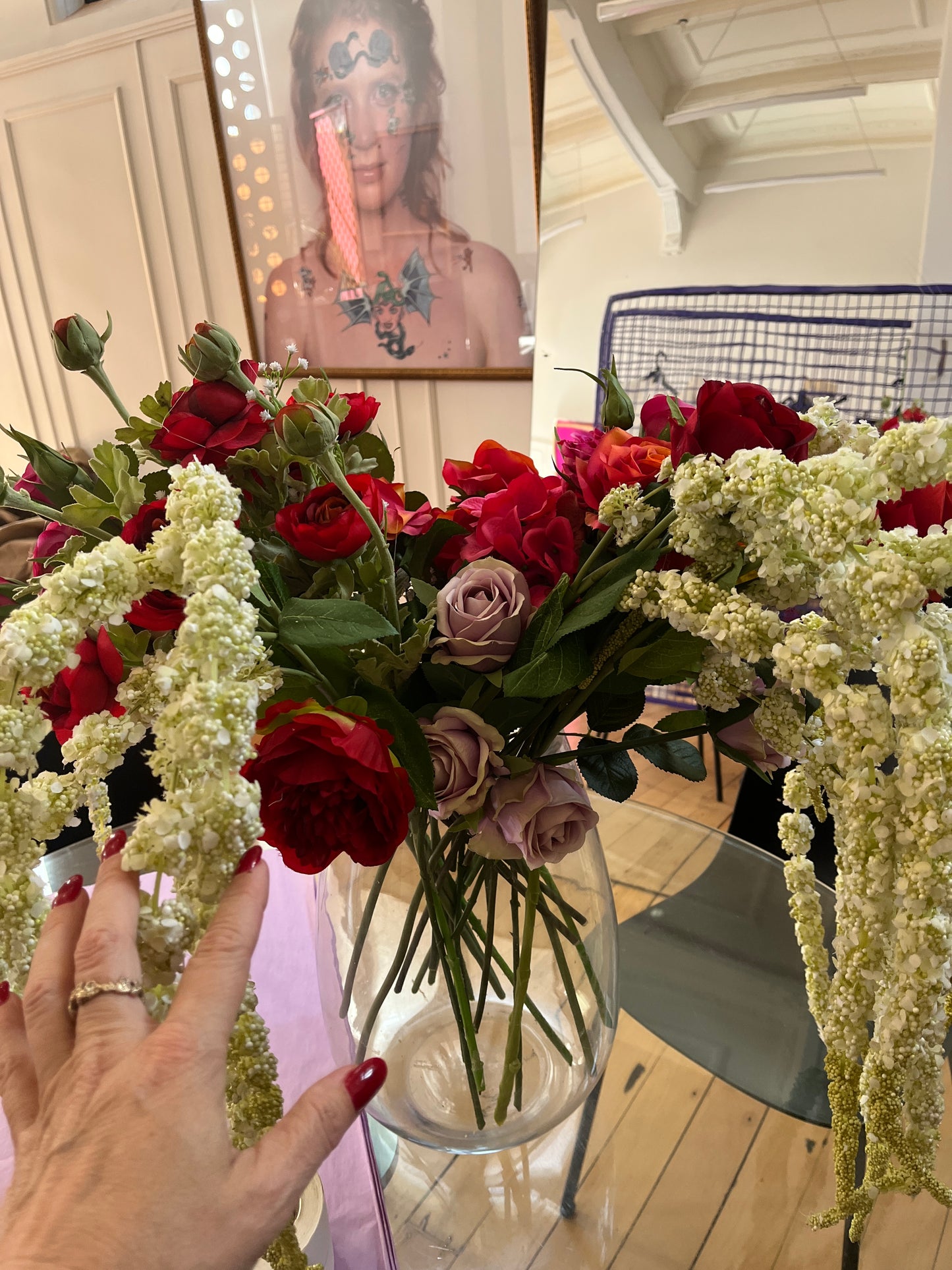 Bunch of Silk Flowers