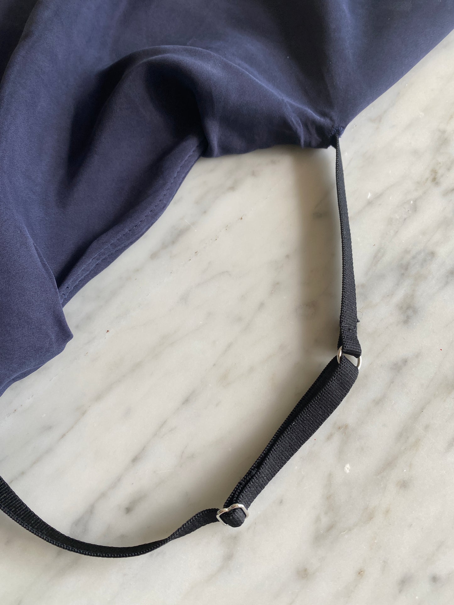 Macbeth Scarf ~ Navy Silk