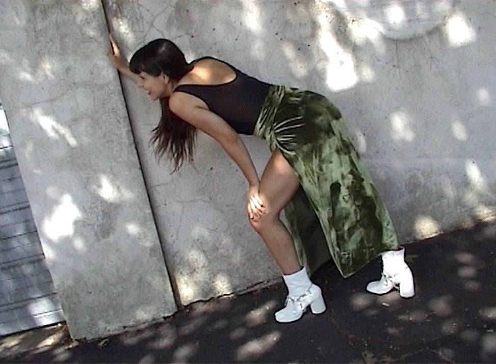 Spindrift Skirt ~ Green Velvet