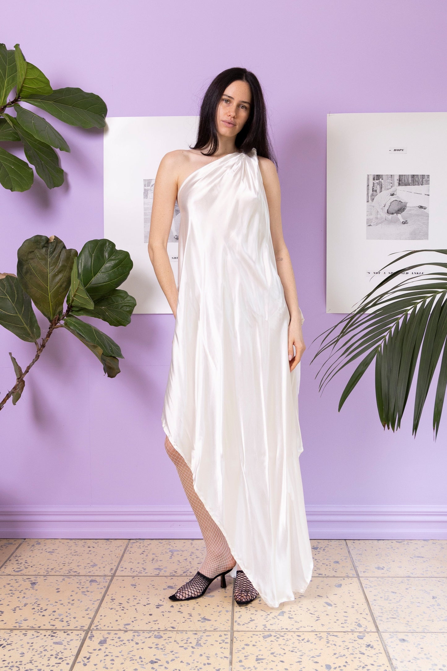 Custom Sample | Melancholia Dress ~ Liquid Silk Satin