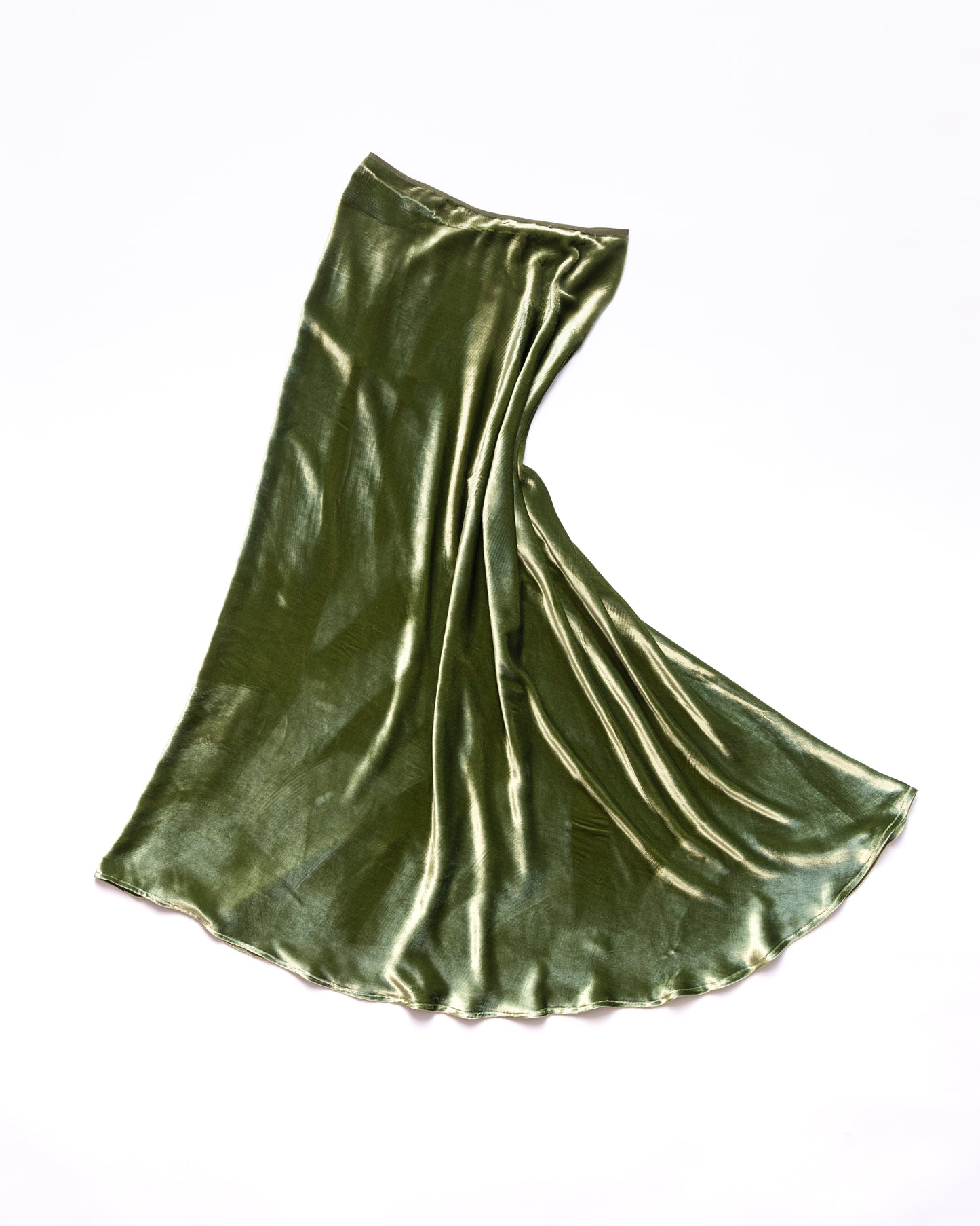 Enchanté Skirt ~ Green Velvet