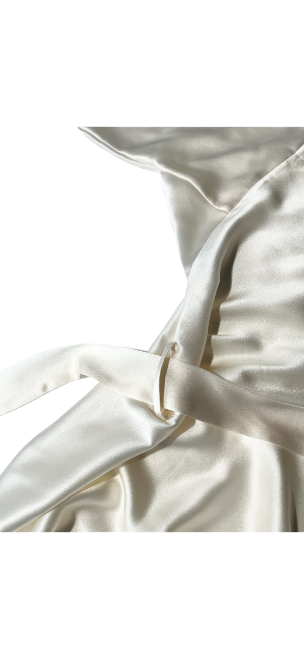 Tokyo Mini-Robe - Ivory Silk