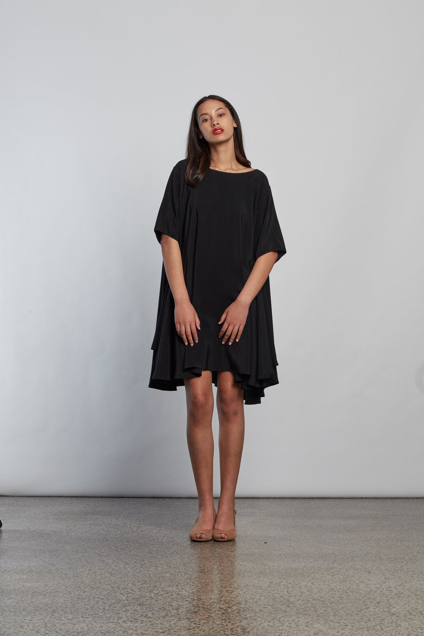 Custom Sample | Rise Dress ~ Black Silk