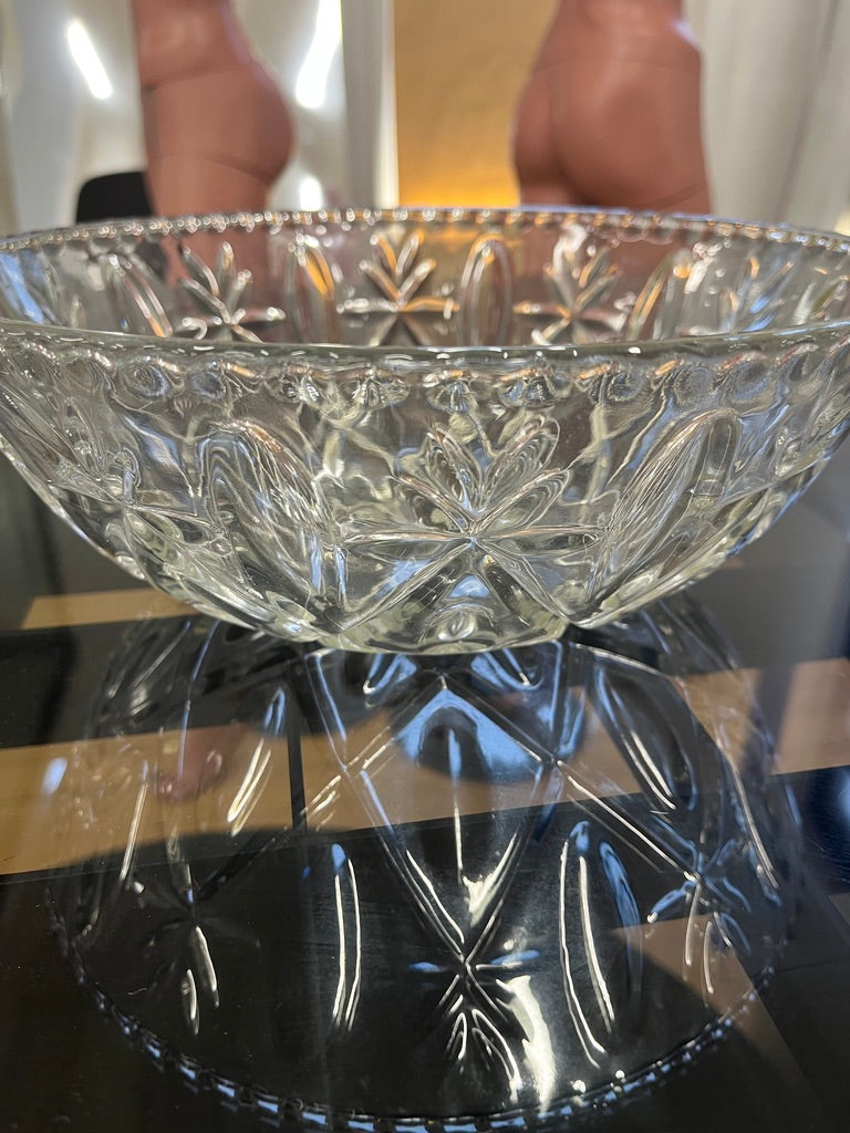 Vintage Cast Glass Plate