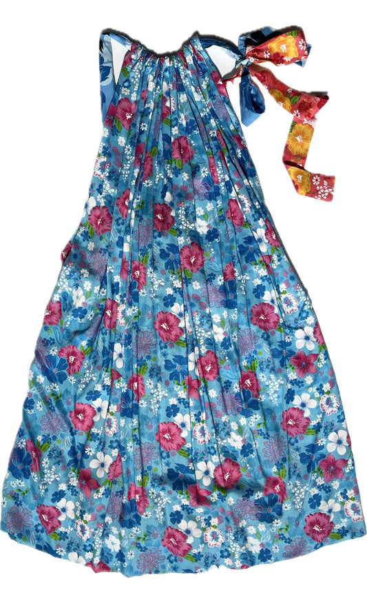 Little Wonder Mini ~ Blue on Red Floral