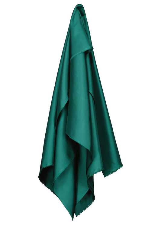Custom Fabric ~ Bottle Green Silk Twill