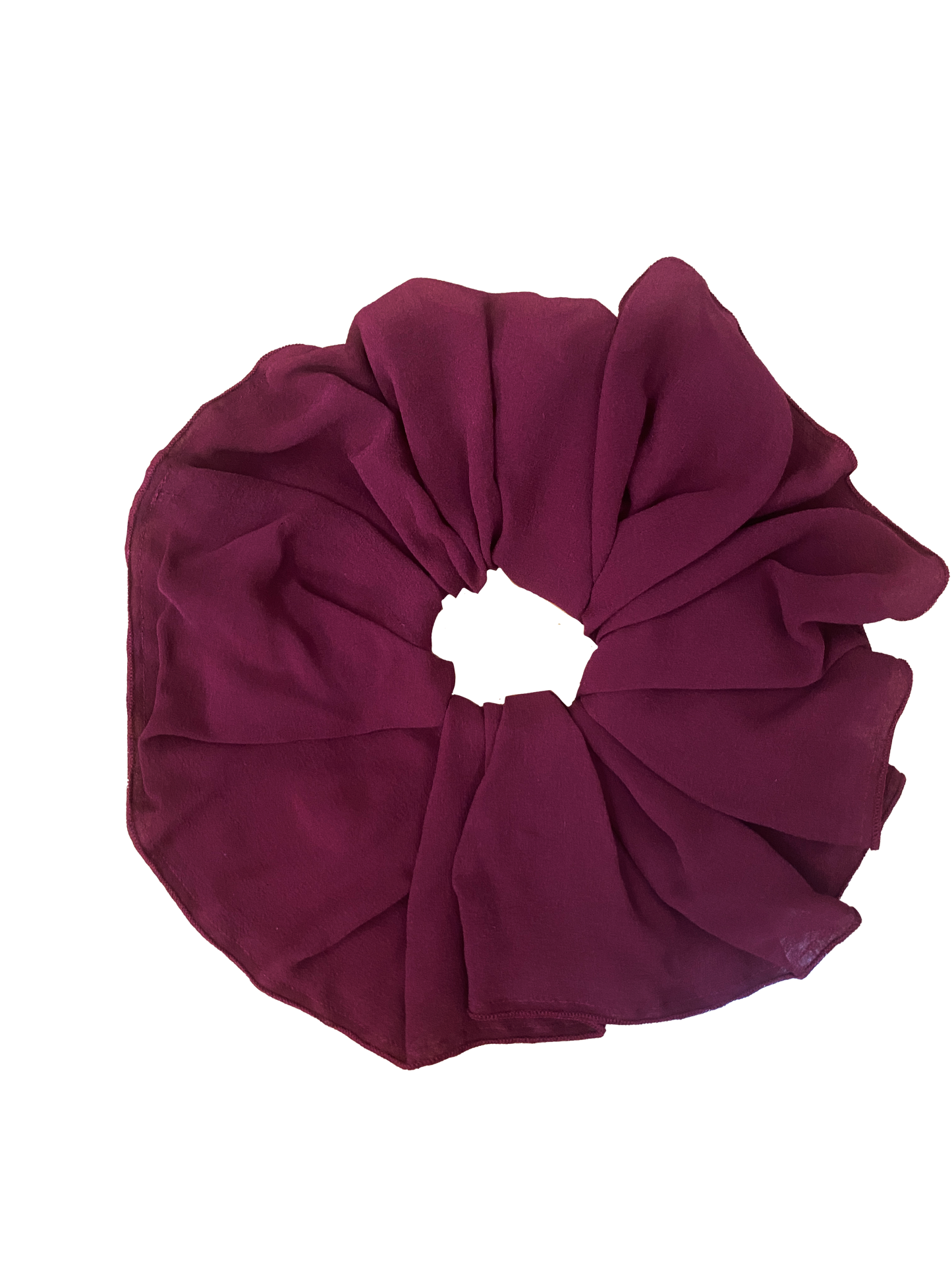 Scrunchie ~ Crimson silk chiffon