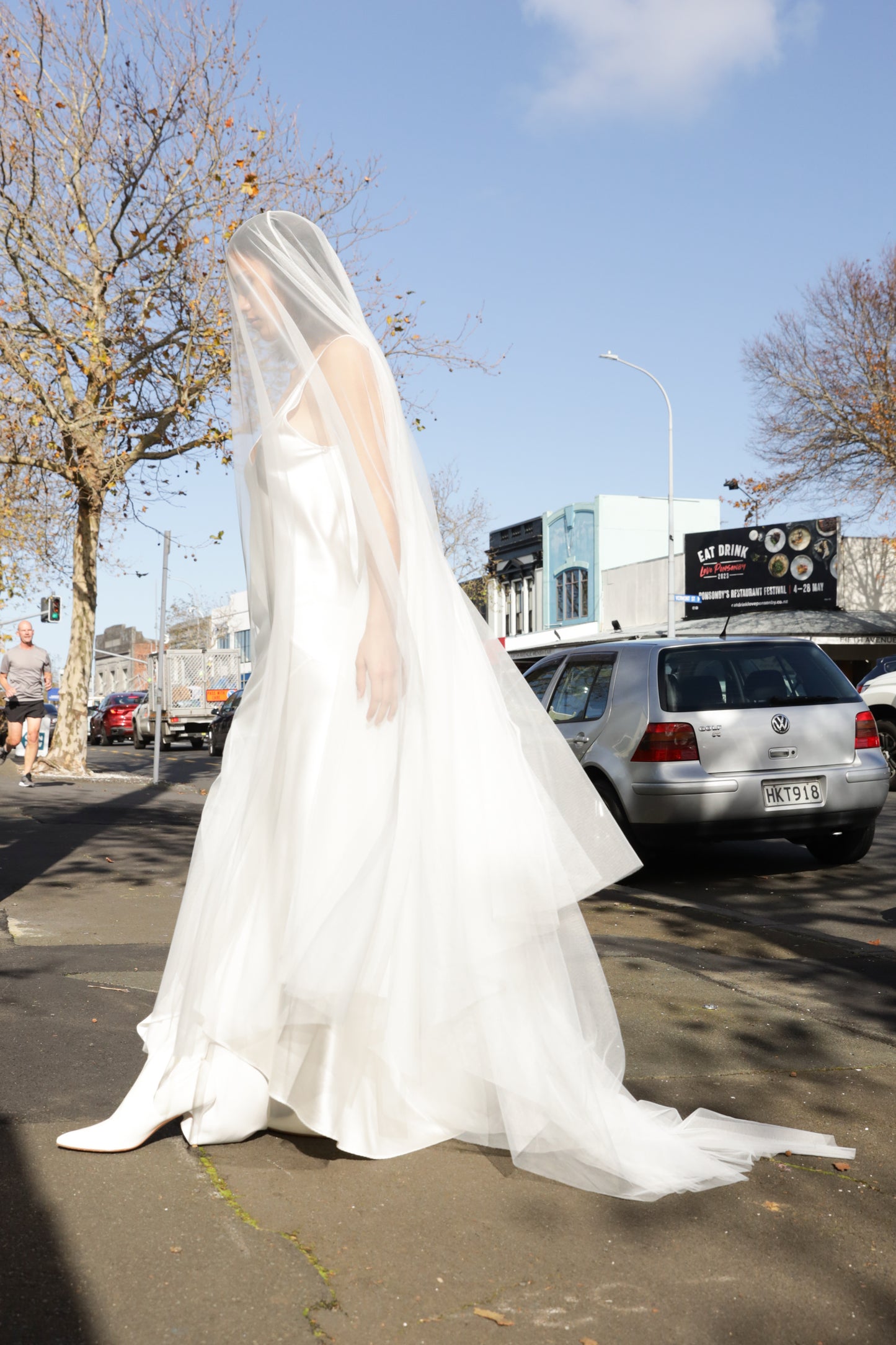 Custom Sample | Cathedral Veil ~ Ivory Tulle