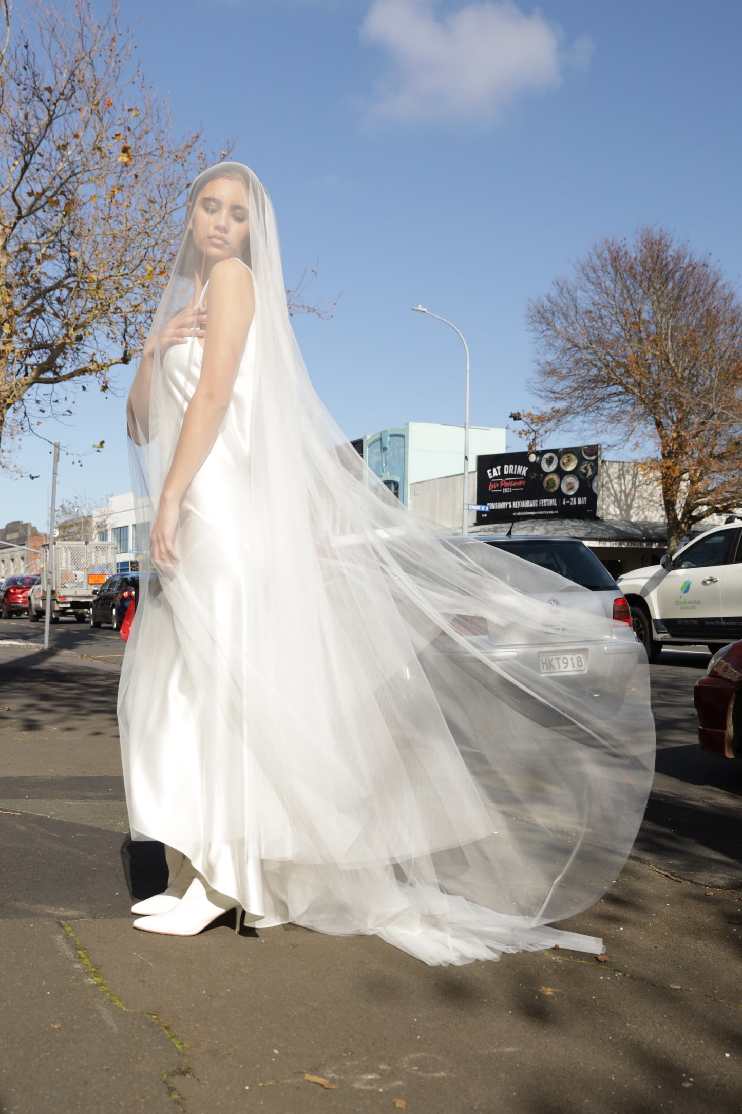 Custom Sample | Cathedral Veil ~ Ivory Tulle