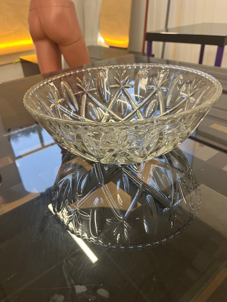 Vintage Cast Glass Plate
