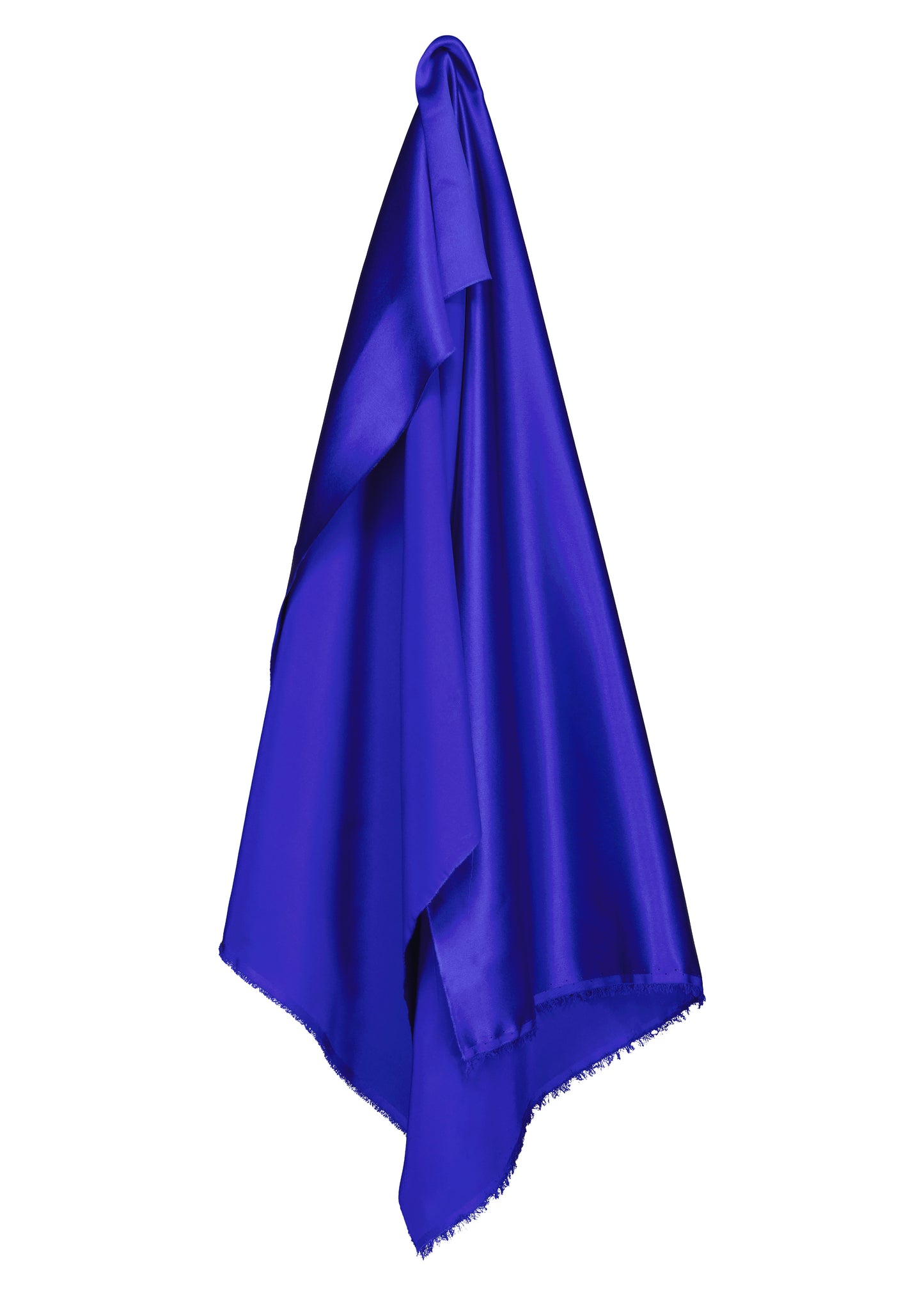 Custom Fabric ~ Electric Blue Silk Satin