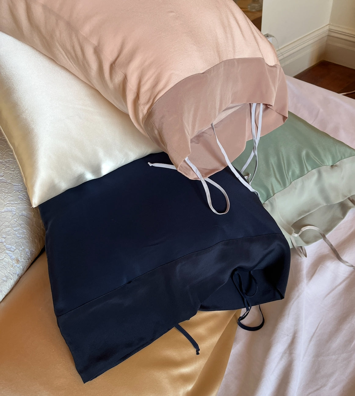 Pillowcase ~ Indigo Silk