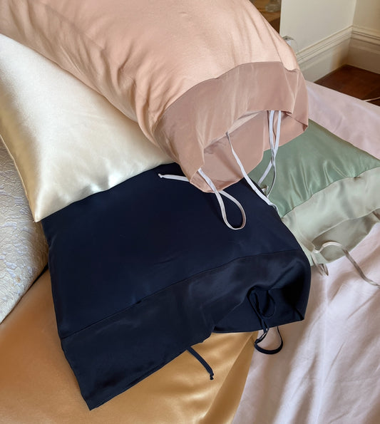 Pillowcase ~ Indigo Silk