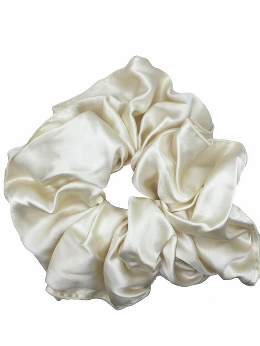 Scrunchie ~ Ivory Silk Satin