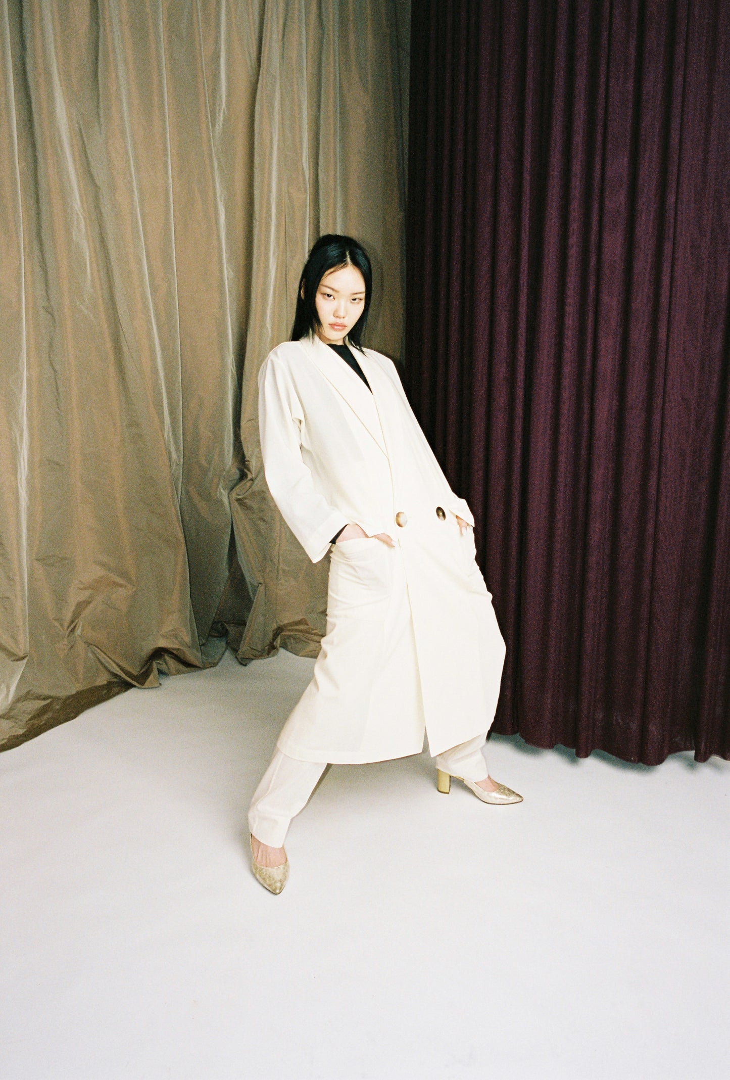 Beams Coat ~ Ivory