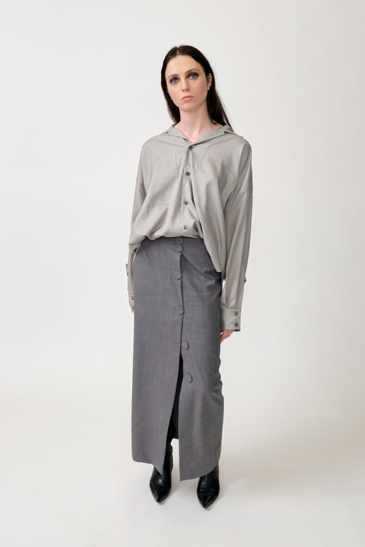 Impeccable Skirt ~ Platinum Grey