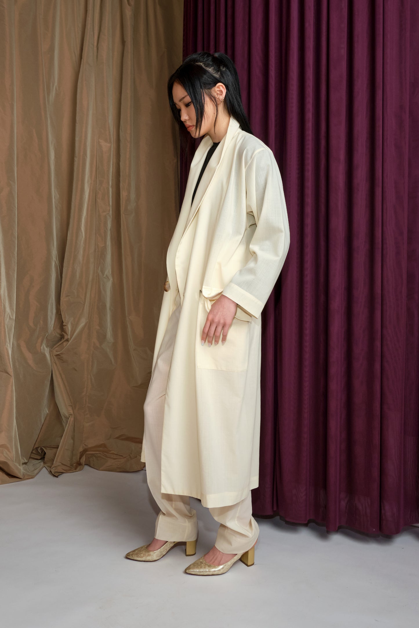 Beams Coat ~ Ivory