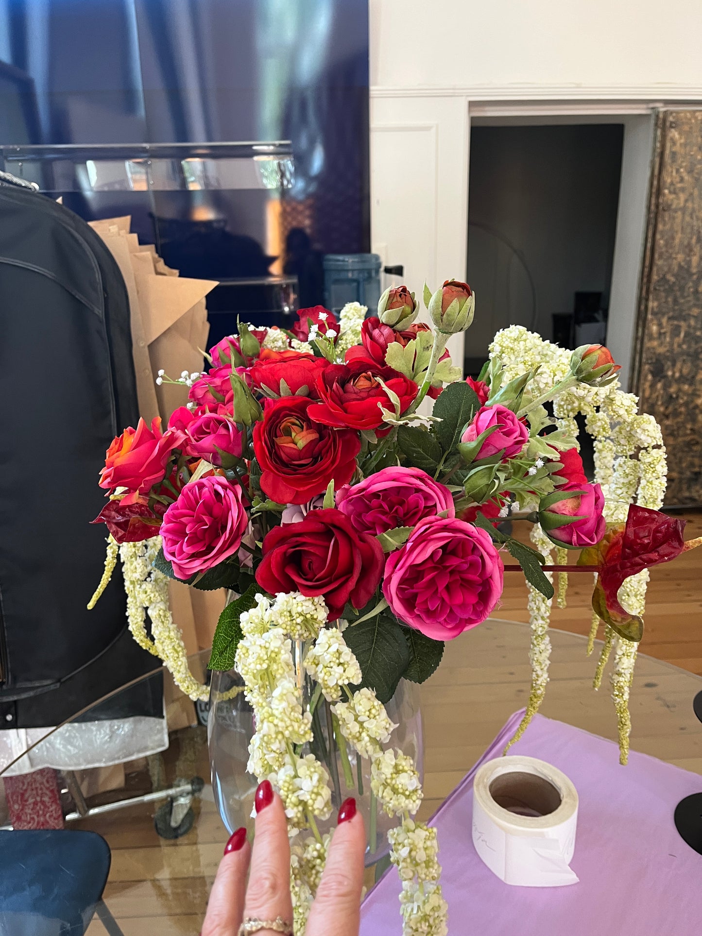 Bunch of Silk Flowers