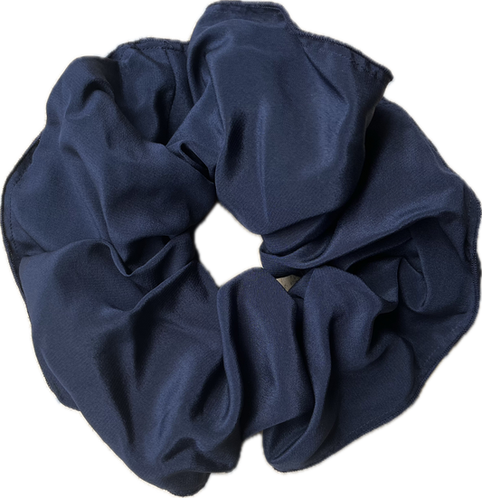 Scrunchie ~ Navy Silk