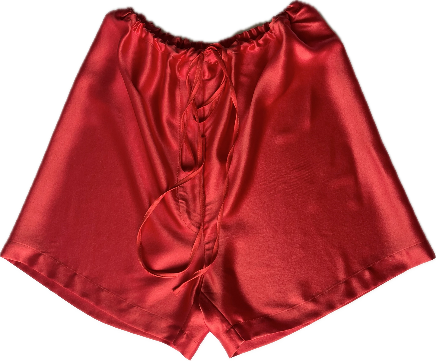 Sirius Shorts ~ Red Silk Satin