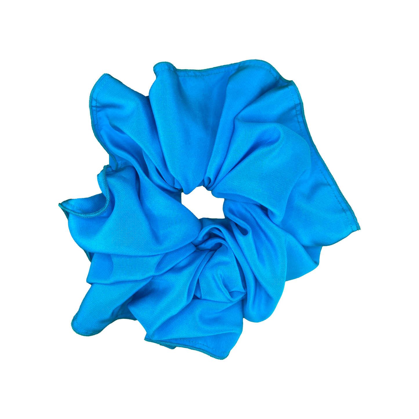 Scrunchie ~ Peacock Blue Silk