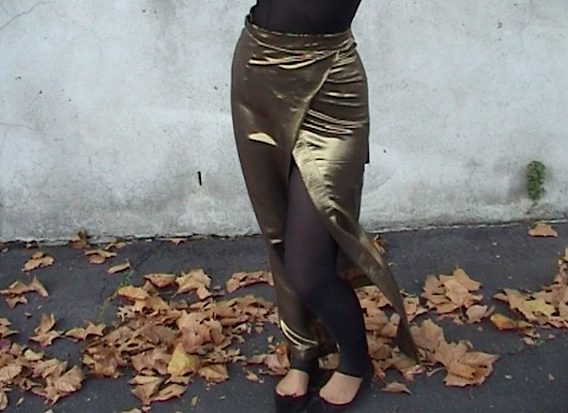 Spindrift Skirt ~ Gold Lamé